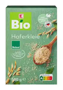 K-BIO Bioland Haferkleie, 500-g-Packg.