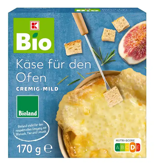 Bild 1 von K-BIO Bioland Käse für den Ofen, 170-g-Packg.