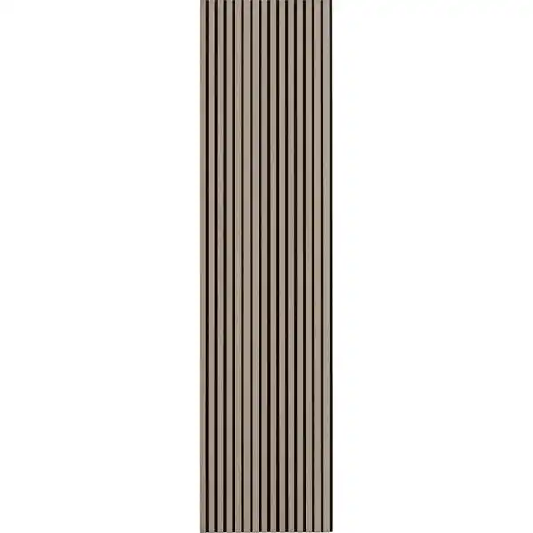 Bild 2 von Akustikpaneel Wandverkleidung Eiche Grau auf Akustikfilz Schwarz 240 cm FSC®