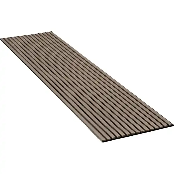 Bild 1 von Akustikpaneel Wandverkleidung Eiche Grau auf Akustikfilz Schwarz 240 cm FSC®