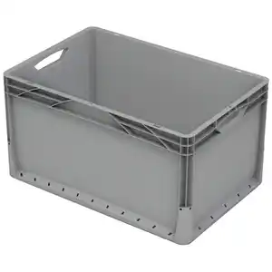 Eurobox-System Box Vollwand 60 cm x 40 cm x 32 cm Grau