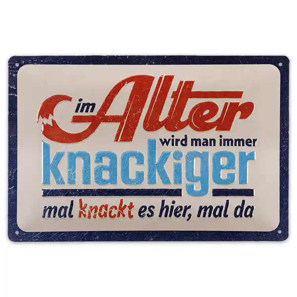 Bild 3 von Bella Casa Retro-Metallschild "Freche Sprüche"