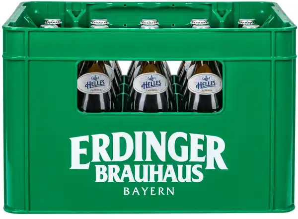 Bild 1 von ERDINGER BRAUHAUS Helles, Ka. 20 x 0,5-l-Fl.