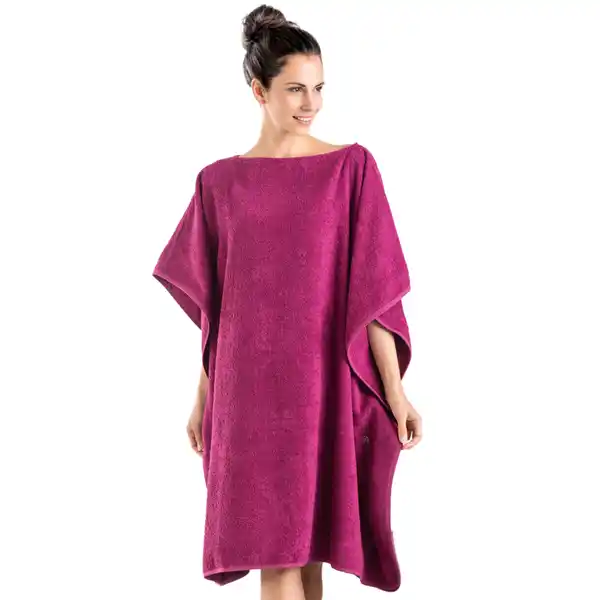 Bild 1 von XL-Badetuch-Poncho 2in1, ca. 100 x 200 cm, Brombeere