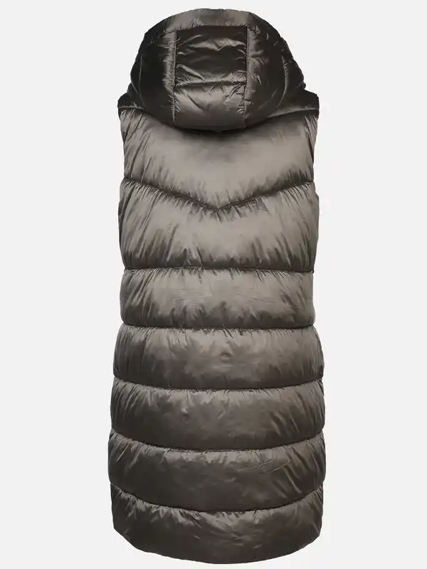 Bild 2 von Damen Steppweste in langer Form Grau