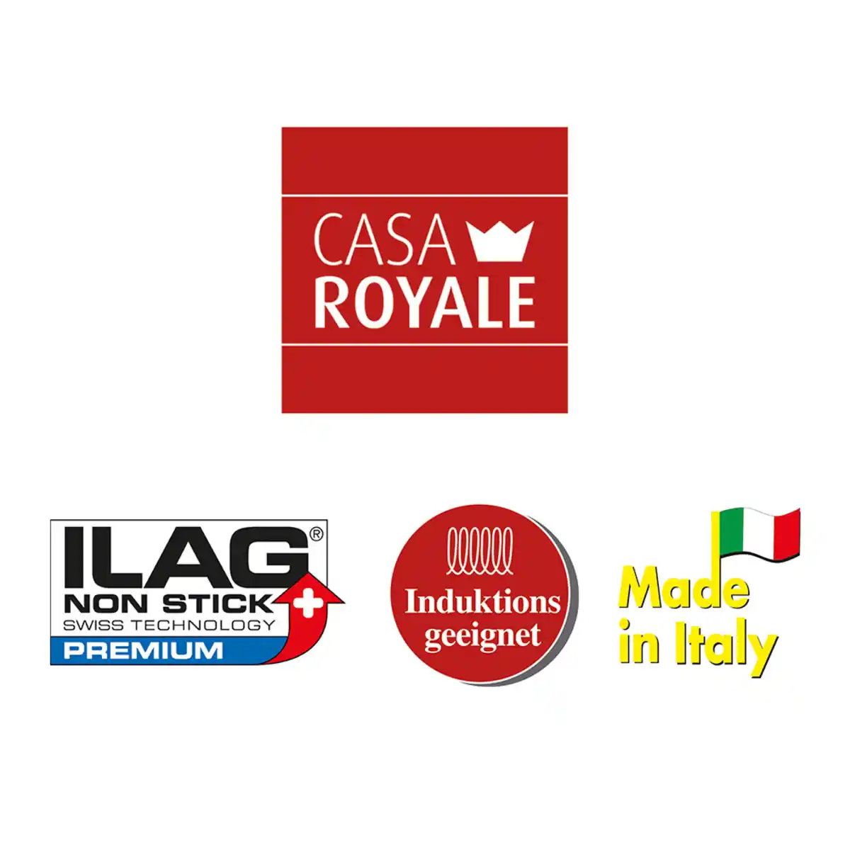 Bild 2 von Carretta Edelstahlpfanne Salerno mit Softtouchgriff Granitoptik, Ø 24 cm