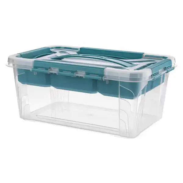 Bild 1 von Toptex Ordnung Aufbewahrungsbox, 6,6 l - Aqua-Blau