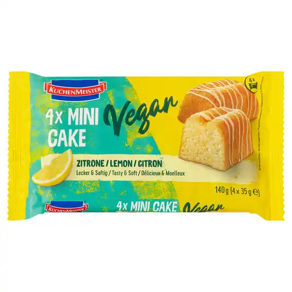 Bild 1 von KUCHENMEISTER Vegane Mini-Kuchen 140 g, Zitrone