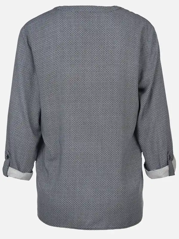 Bild 2 von Damen Bluse mit Alloverprint Marine