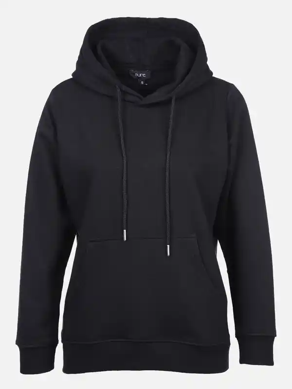 Bild 1 von Damen Sweatshirt mit Kapuze Schwarz