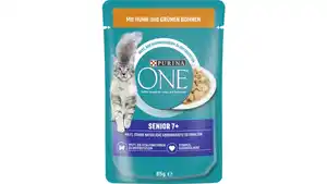 PURINA ONE Senior 7+ mit Huhn und grünen Bohnen Katzennassfutter