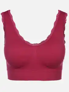 Damen Bustier Seamless Pink