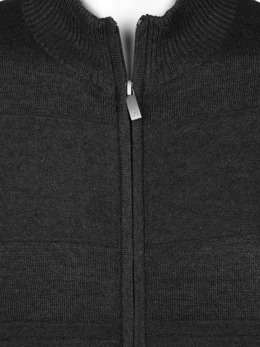 Bild 3 von Herren Strickcardigan Schwarz