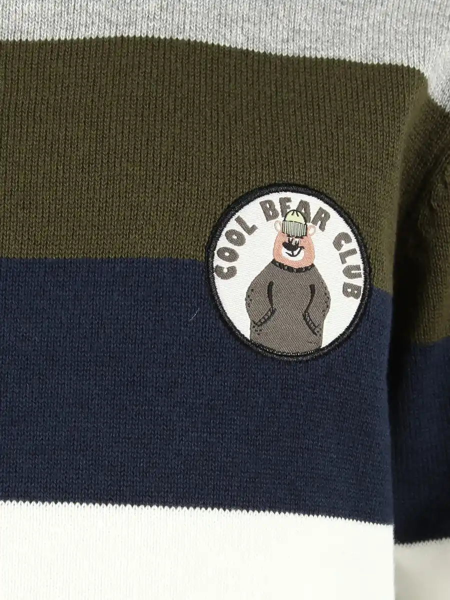 Bild 3 von Jungen Strickpullover im Colorblocking Style Bunt