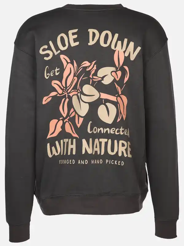 Bild 2 von Herren Sweatshirt mit Print Grau