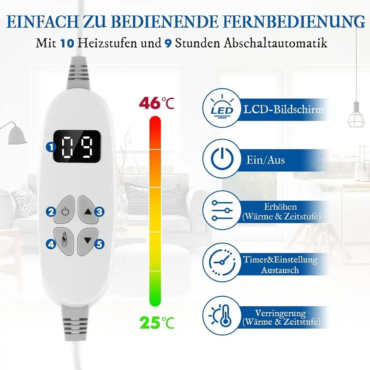 Bild 3 von Heizdecke 9 Heizstufen 20-46
