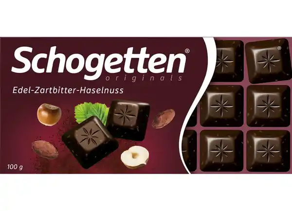 Bild 1 von Schogetten 'Edel-Zartbitter-Haselnuss' 100g