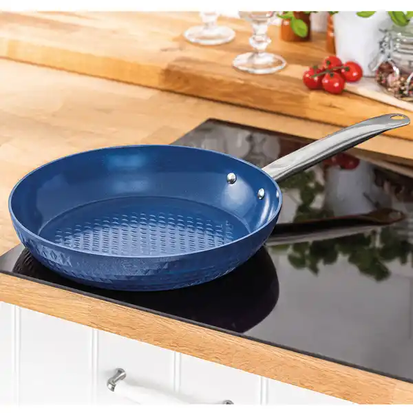 Bild 3 von Diamant Antihaft XXL Aluguss-Pfanne, ca. Ø 24 cm - Blau