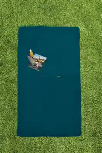 XL-Badetuch-Poncho 2in1, ca. 100 x 200 cm, Smaragd