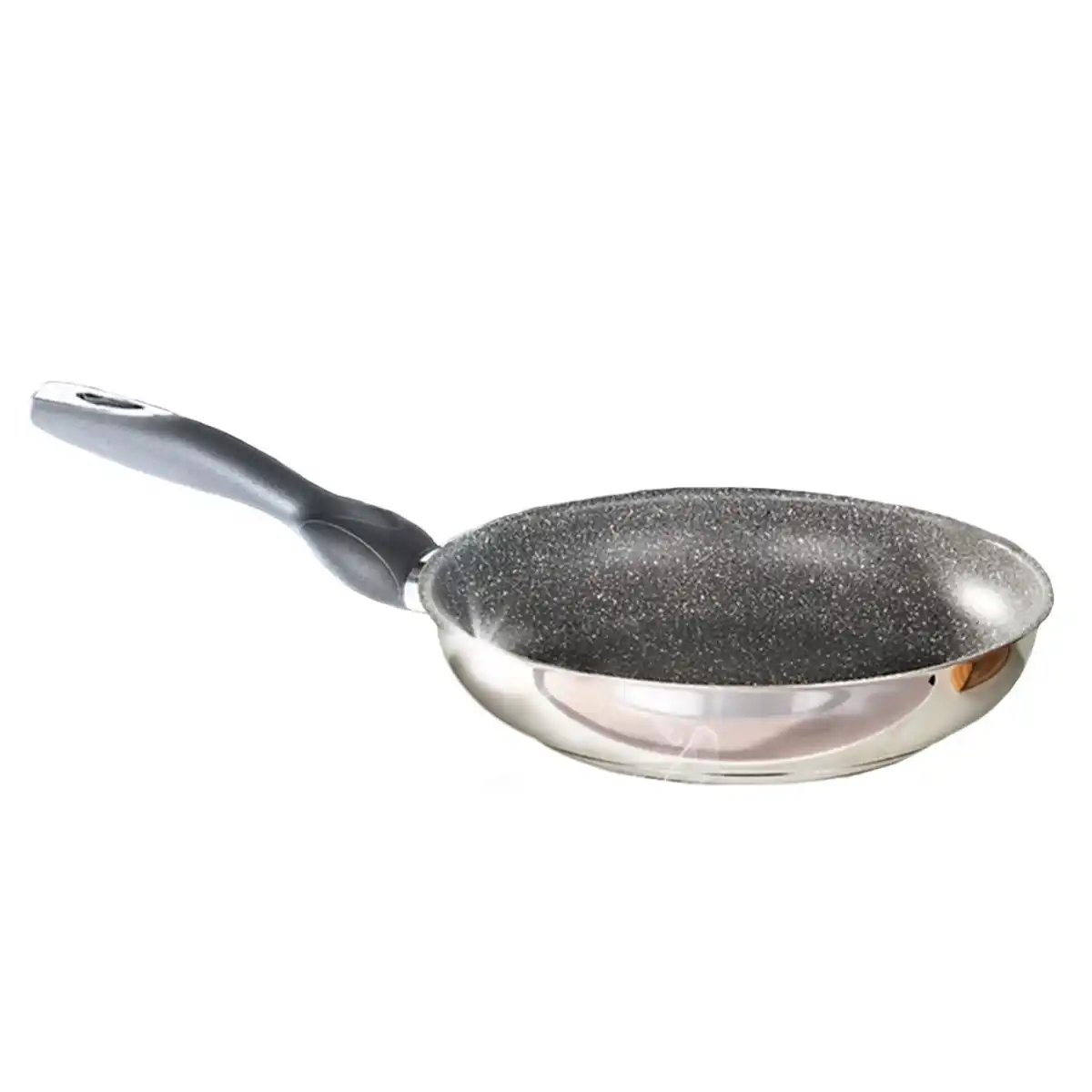 Bild 1 von Carretta Edelstahlpfanne Salerno mit Softtouchgriff Granitoptik, Ø 24 cm