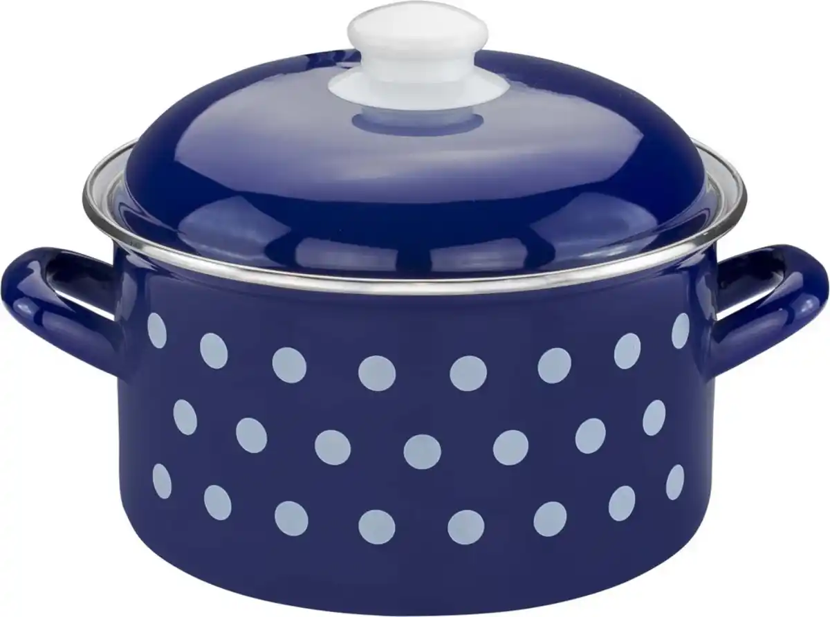 Bild 1 von Bratentopf "Dots", Ø ca. 20 cm - Blau - 2,9L