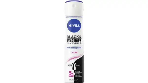 Bild 1 von NIVEA Deo Spray Black & White Invisible Clear Anti-Transpirant