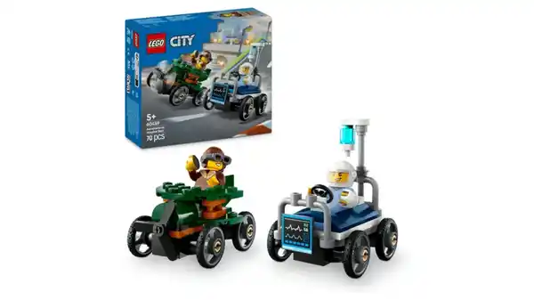 Bild 1 von LEGO City Flugzeug vs. Krankenhausbett - Seifenkisten Spielzeug 60459