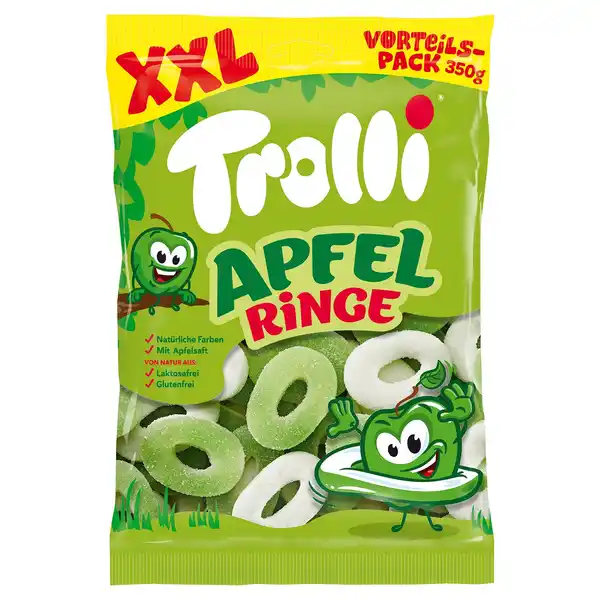 Bild 1 von TROLLI Fruchtgummi Mix 350 g, Apfelringe