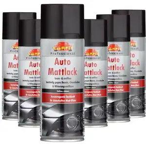 Auto Mattlack, Schwarz 6er Set