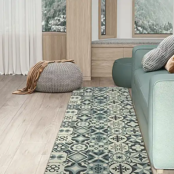 Bild 2 von Küchenläufer Muster Grau 50 x 150 cm