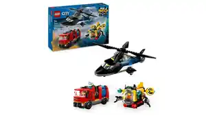 LEGO City Kombinationsset mit Hubschrauber, Löschauto und U-Boot 60462