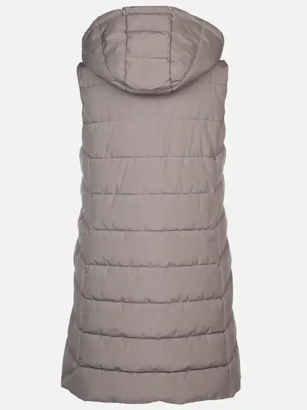 Bild 2 von Damen Steppweste in langer Form Beige