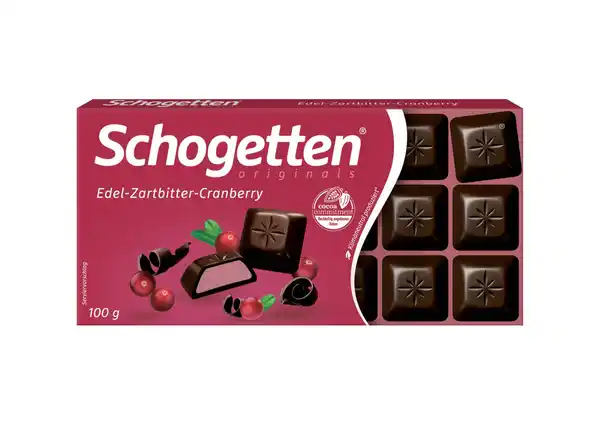 Bild 1 von Schogetten 'Edel-Zartbitter-Cranberry' 100g