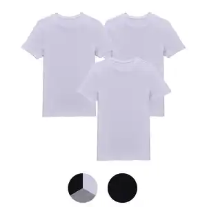 UP2FASHION MEN Herren Basic T-Shirt, 3er-Pack