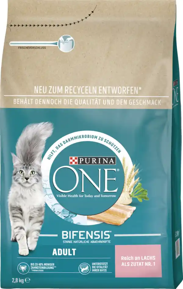 Bild 1 von Purina ONE ADULT Lachs, 2,8 kg