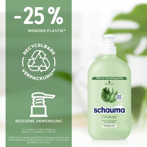 Bild 4 von Schauma 7 Kräuter Shampoo Vorteilsgröße, 750 ml