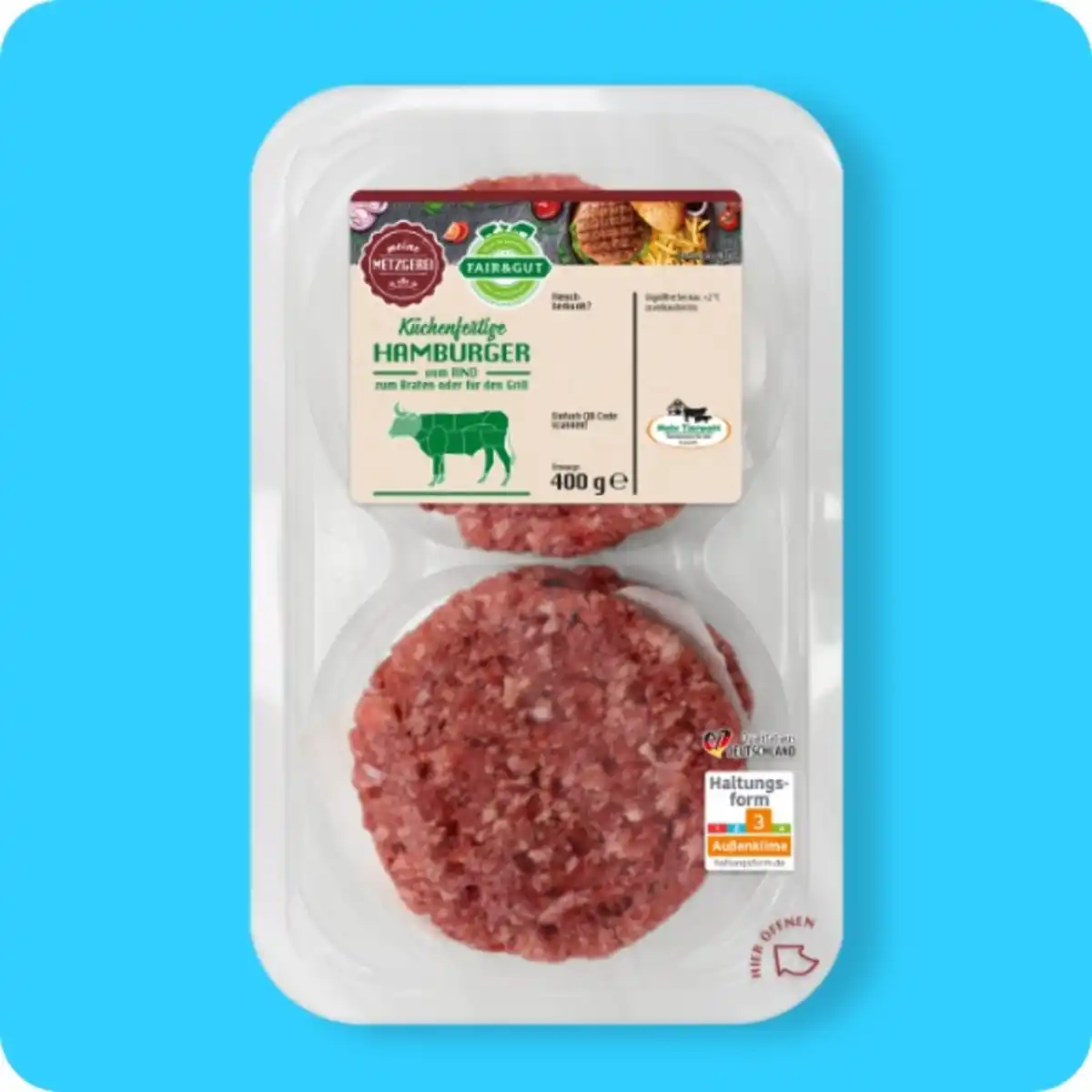 Bild 1 von FAIR & GUT Hamburger, Vom Rind
