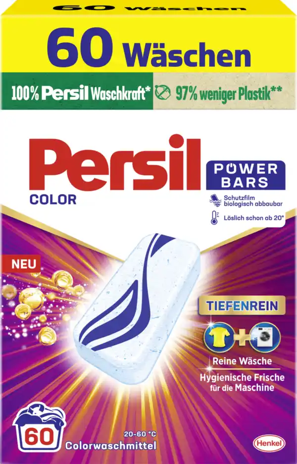 Bild 1 von Persil Colorwaschmittel Power Bars 60 WL