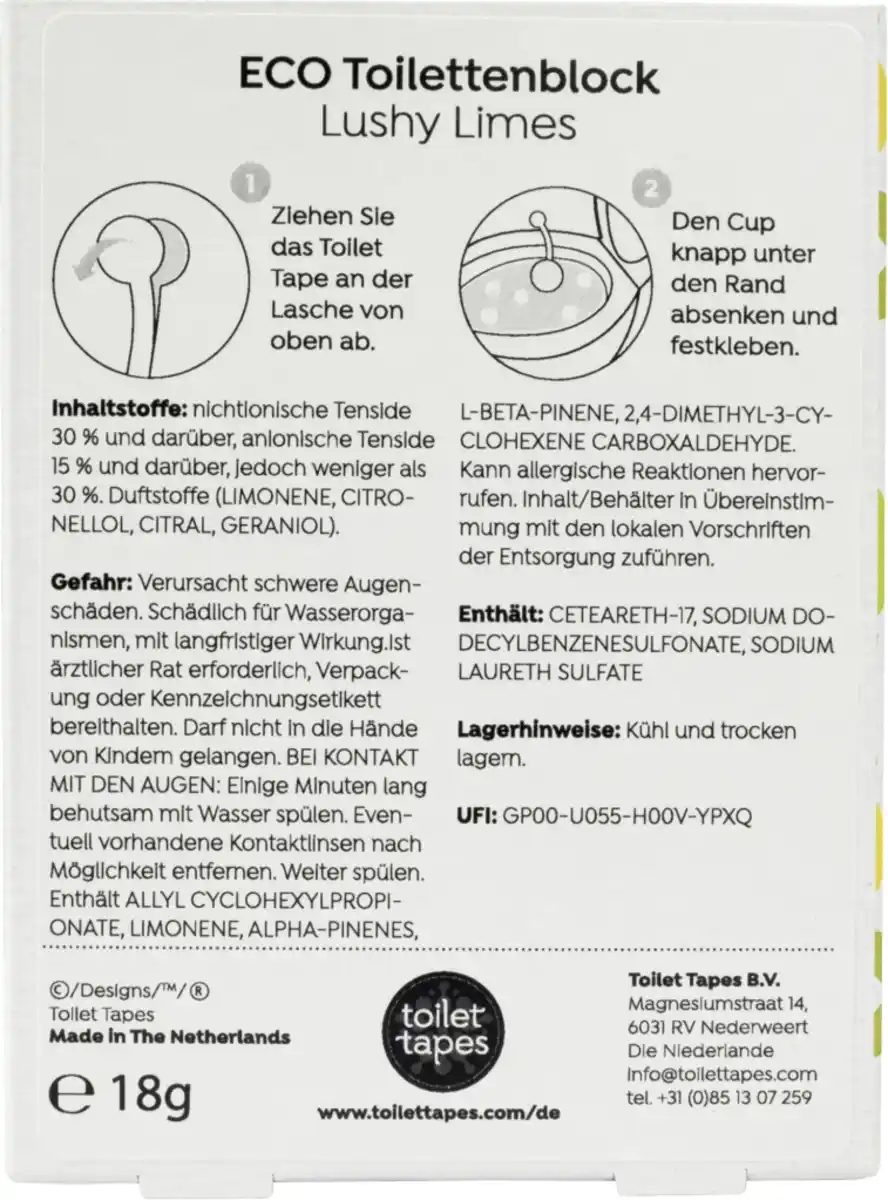 Bild 3 von toilet tapes ECO WC-Stein lushy limes, 18 g