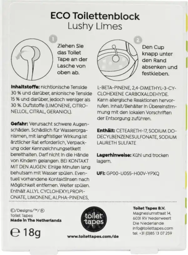 Bild 3 von toilet tapes ECO WC-Stein lushy limes, 18 g