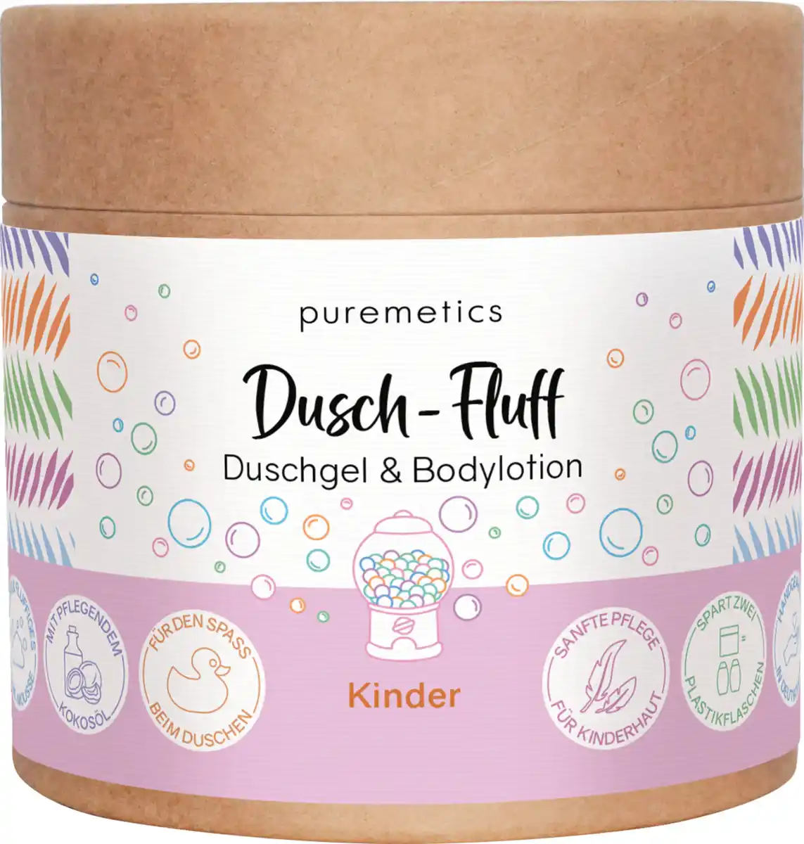 Bild 1 von puremetics Dusch-Fluff Kinder, 200 g
