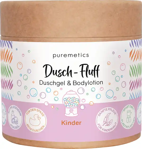 Bild 1 von puremetics Dusch-Fluff Kinder, 200 g