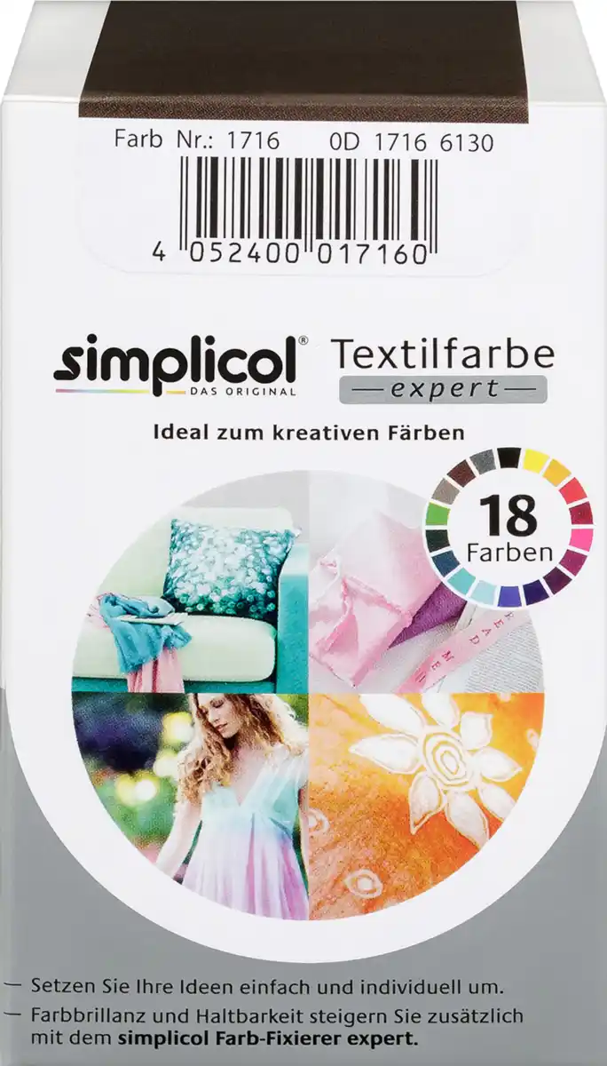 Bild 2 von simplicol Textilfarbe expert Nuss-Braun