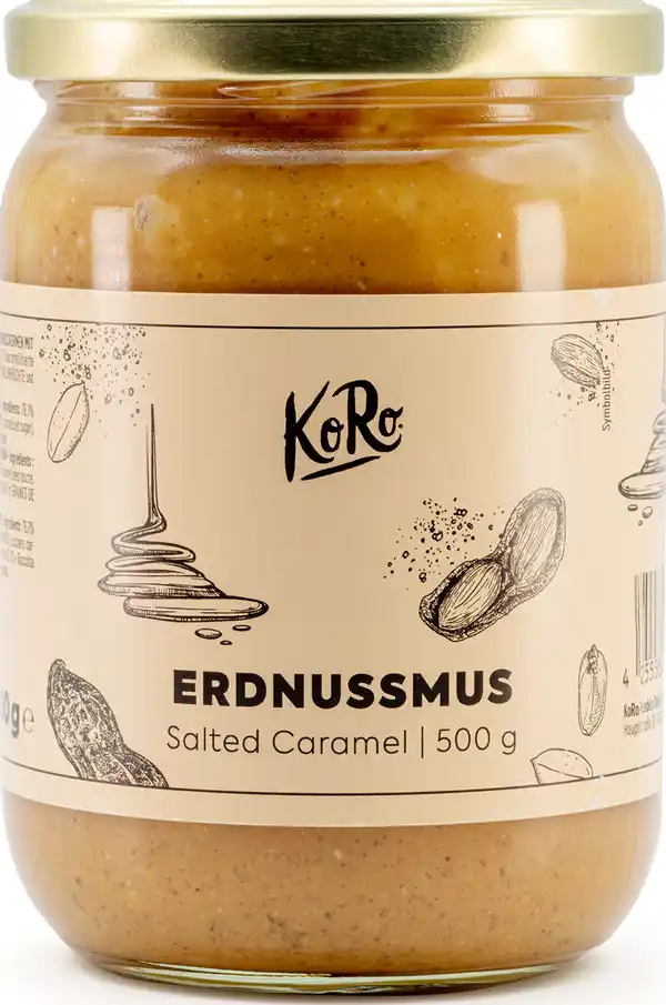 Bild 1 von KoRo Erdnussmus Salted Caramel, 500 g