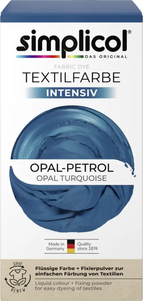Bild 1 von simplicol Textilfarbe intensiv Opal-Petrol