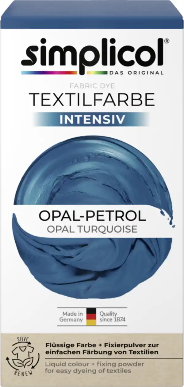 Bild 1 von simplicol Textilfarbe intensiv Opal-Petrol