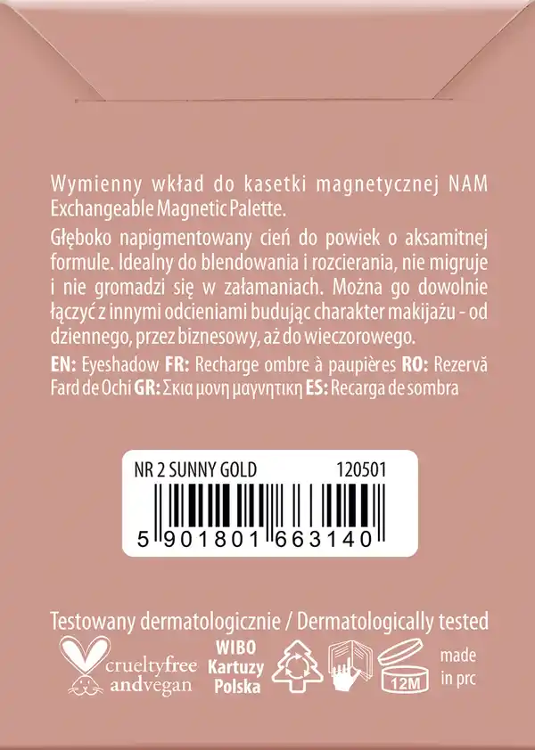Bild 2 von NAM Foil Eyeshadow nr 2, 2,5 g