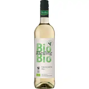 BioBio Riesling trocken Pfalz QbA 12,5 % vol 0,75 Liter