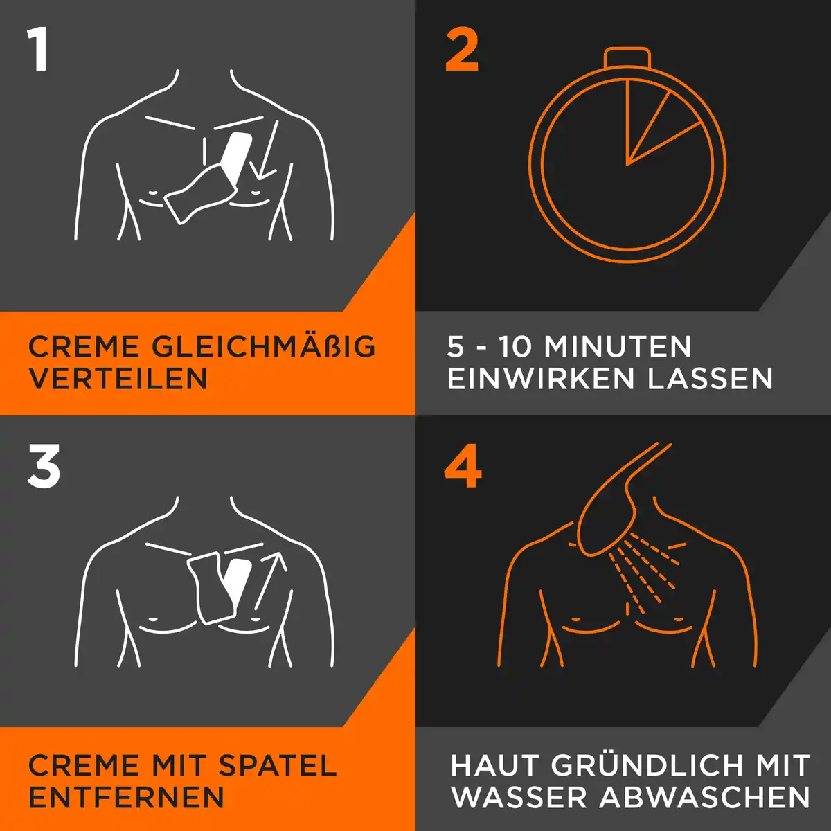 Bild 2 von Veet for Men Haarentfernungs-Creme Oberkörper & Beine Sensible Haut, 400 ml