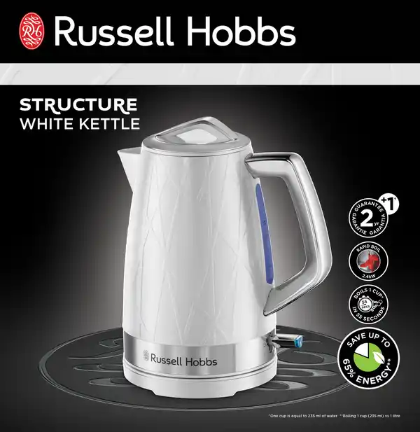 Bild 3 von Russell Hobbs Structure Wasserkocher weiß